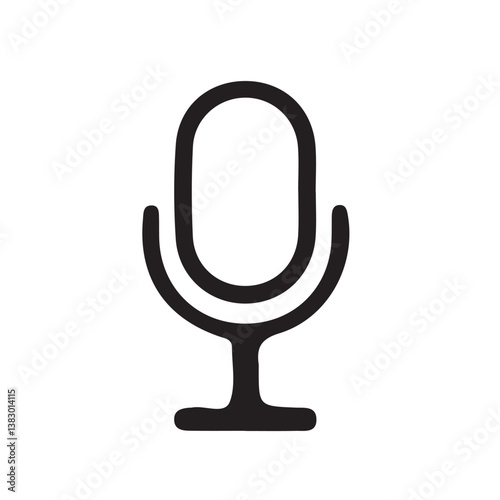 Microphone Icon. variant microphone icon. Karaoke mic. Podcast microphone. web and mobile icons, Microphone vector icon on white background. Vector Illustration Eps 10
