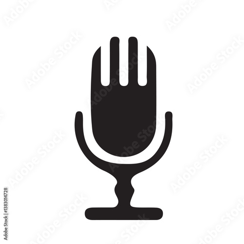 Microphone Icon. variant microphone icon. Karaoke mic. Podcast microphone. web and mobile icons, Microphone vector icon on white background. Vector Illustration Eps 10