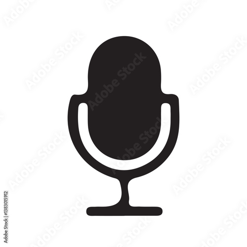 Microphone Icon. variant microphone icon. Karaoke mic. Podcast microphone. web and mobile icons, Microphone vector icon on white background. Vector Illustration Eps 10