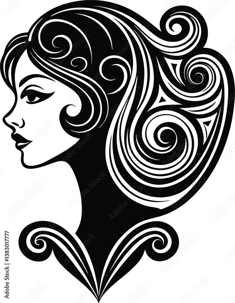 Thin art nouveau stroke Thin art nouveau stroke