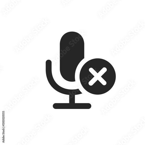 Microphone Cancel Fill Icon