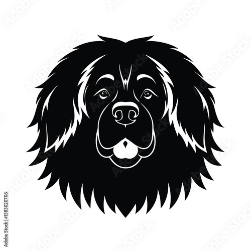 Newfoundland vector silhouette