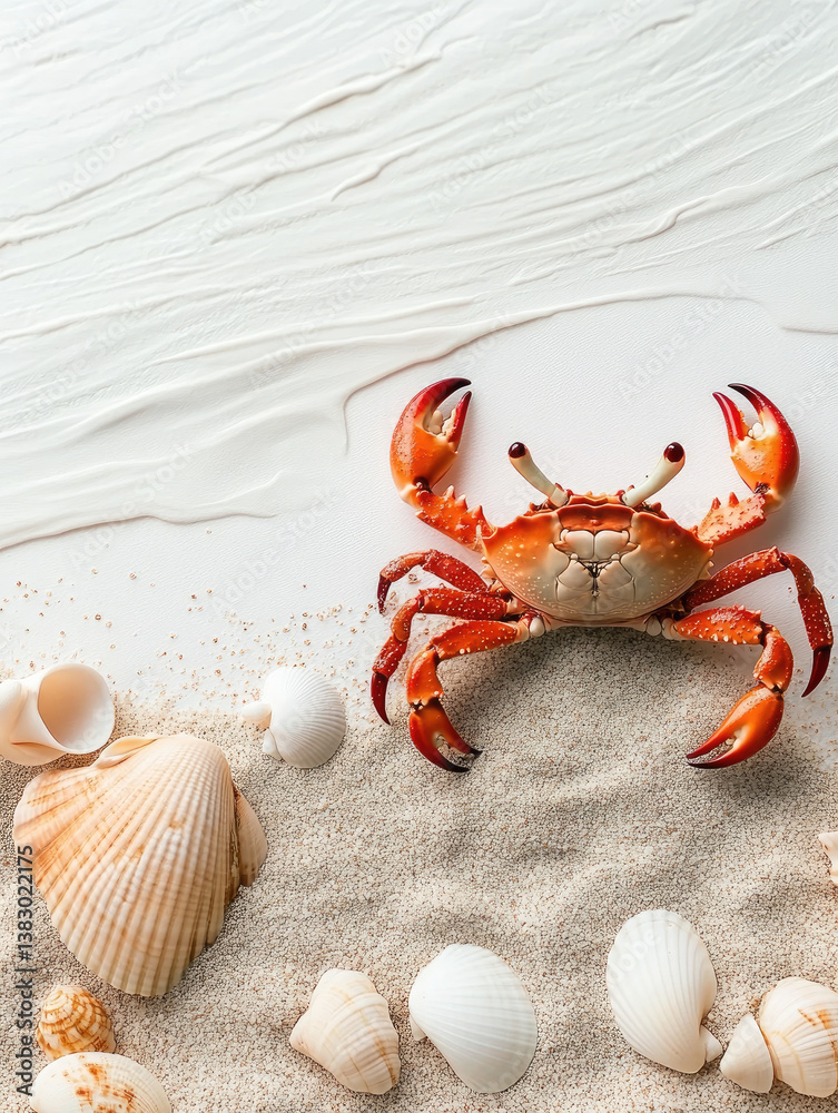 crab on the sand