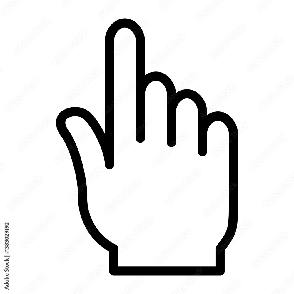 Hand gesture Line icon Hand gesture Line icon
