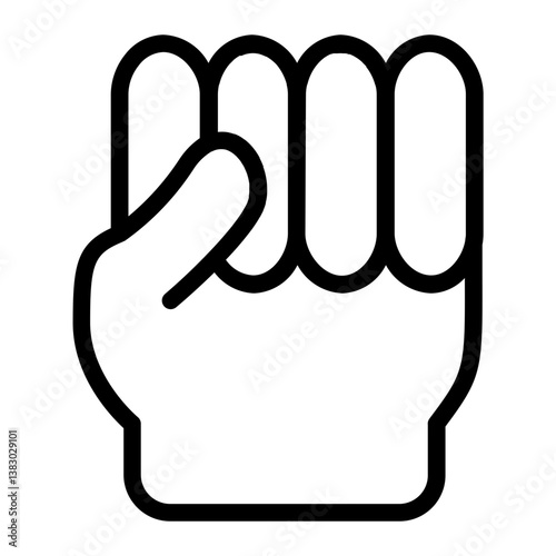Hand gesture Line icon