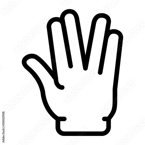 Hand gesture Line icon