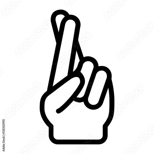 Hand gesture Line icon