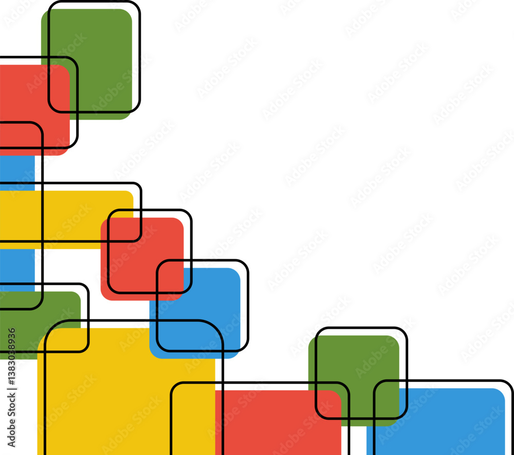 Geometric Square Corner Geometric Square Corner