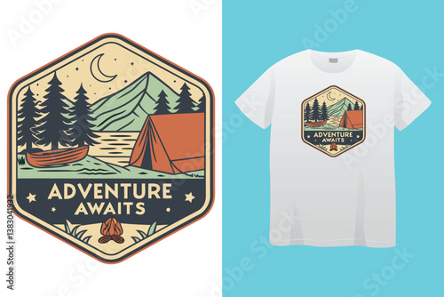 Camping t-shirt design, I'm a flip flops and camping kind girl