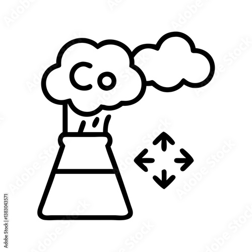 Co2 emissions carbon dioxide pollution climate change greenhouse gases industrial factory environment air quality impact