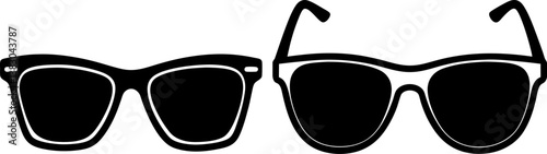 Sunglass vector collection & Set of sunglasses silhouette vector designs