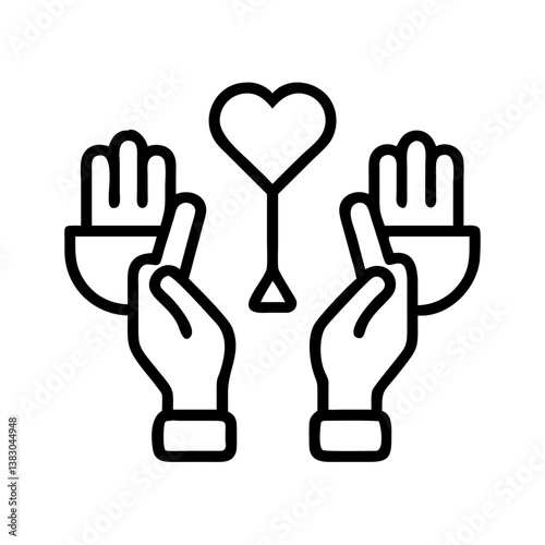 Hands holding love heart donation charity care giving kindness support volunteer community help 