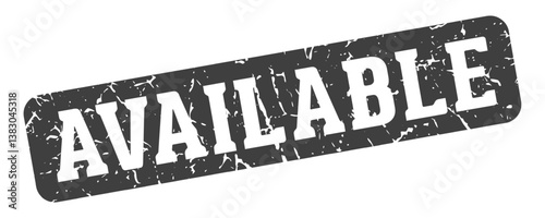 available rectangular sign. available stamp