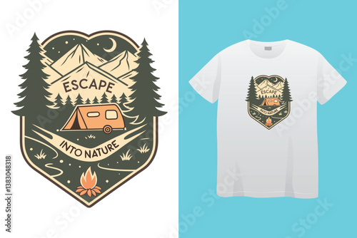 Adventure is calling camper I have to go typography t shirt design .