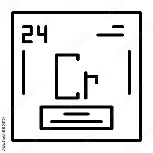 Chromium Outline Style Icon