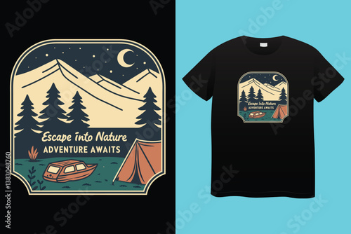 Adventure is calling camper I have to go typography t shirt design .