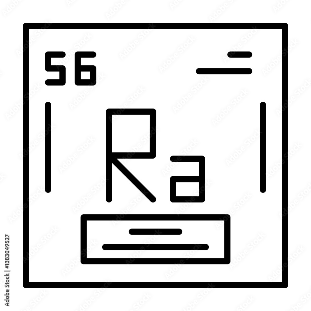 Radium Outline Style Icon Radium Outline Style Icon