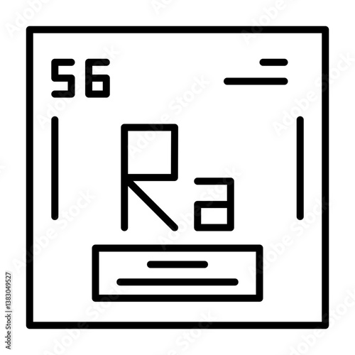 Radium Outline Style Icon