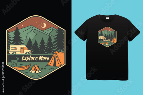 This shirt smells like campfire. camping graphics vector, vintage explorer, adventure, wilderness. Outdoor adventure quotes symbol. Perfect for t-shirt prints, posters.This shirt smells like campfire.