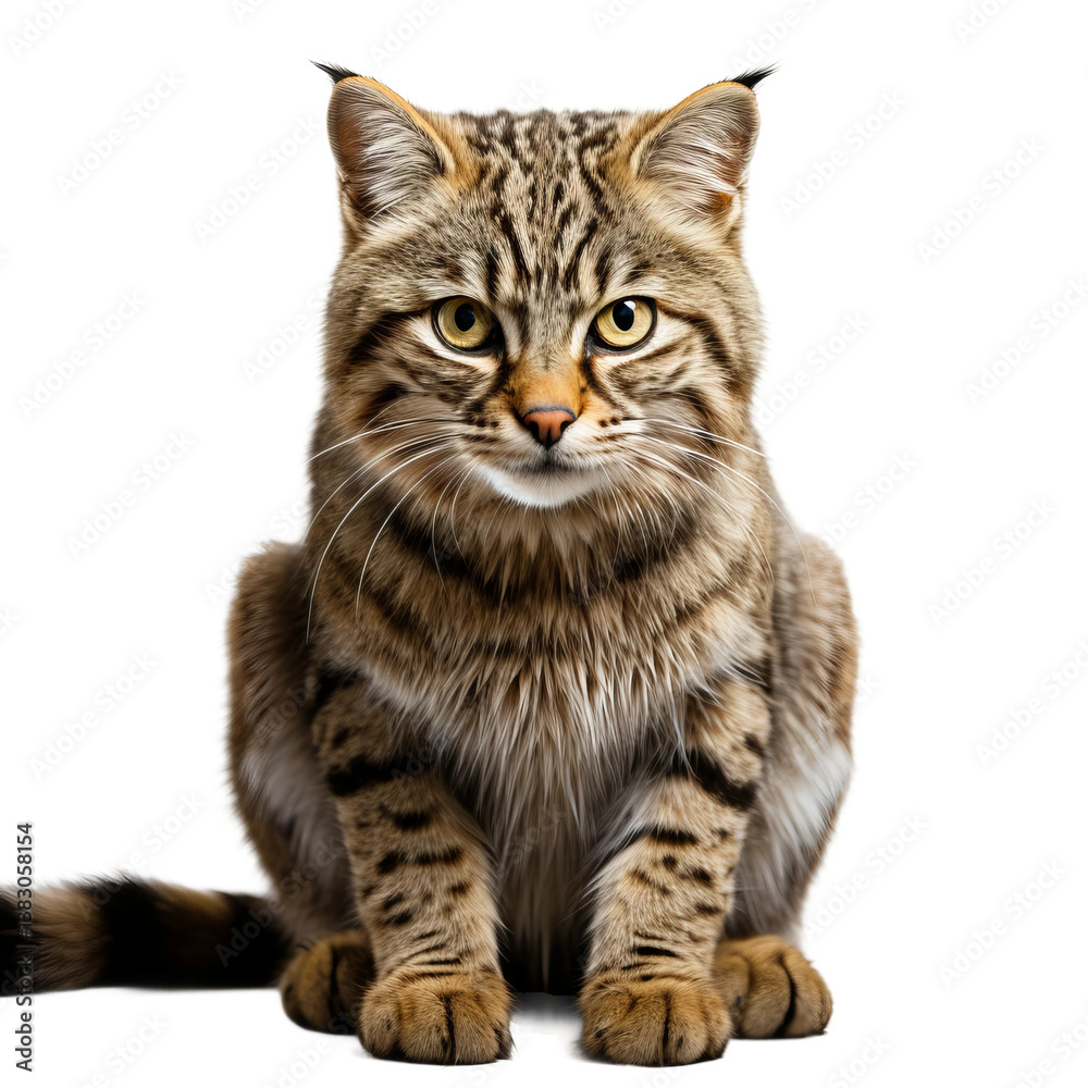 Fototapeta premium maine coon cat isolated