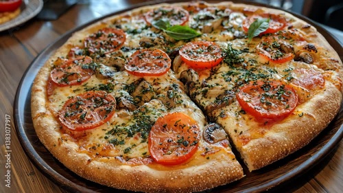 Barbecue Chicken Pizza with Crispy Onions and Tangy Sauce