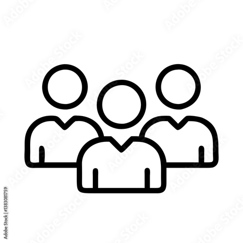 Teamwork group of people icon vector illustration for business collaboration and organization 