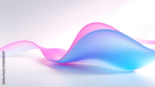 Abstract pink smoke background with flowing waves and dynamic curves