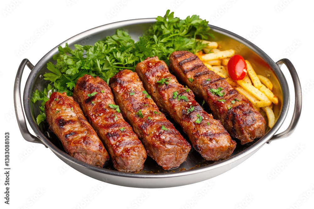 Grilled Meat Rolls on transparent background Grilled Meat Rolls on transparent background
