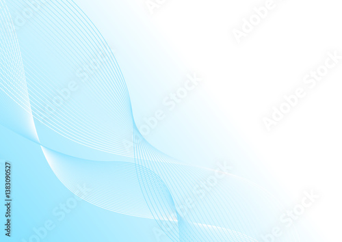 水色のウェーブの背景