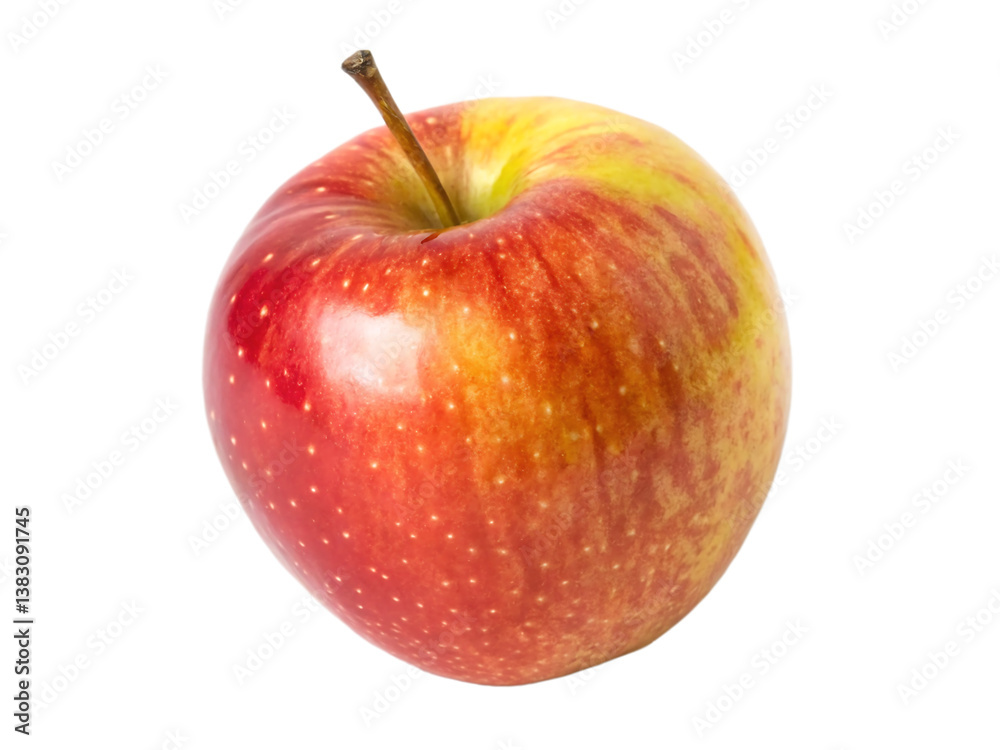Apple on transparent background side view Apple on transparent background side view