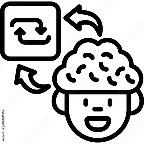 Repeat Think In Mind Icon