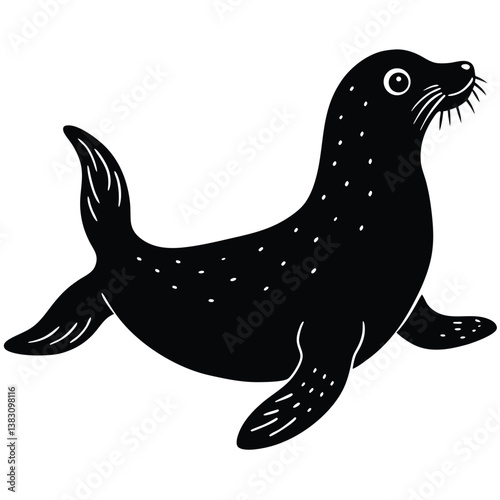 Seal Silhouette Vector