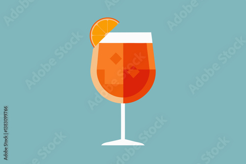 glass of champagne vector illustration