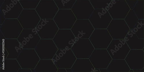 Abstract emboss black Hexagonal Background. Luxury White Pattern. Futuristic abstract honeycomb mosaic white background. geometric mesh   Vector Futuristic minimal honeycomb mosaic blue background