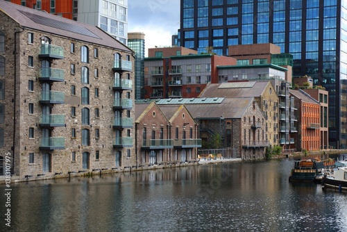 Grand Canal Dock mills in Dublin photo