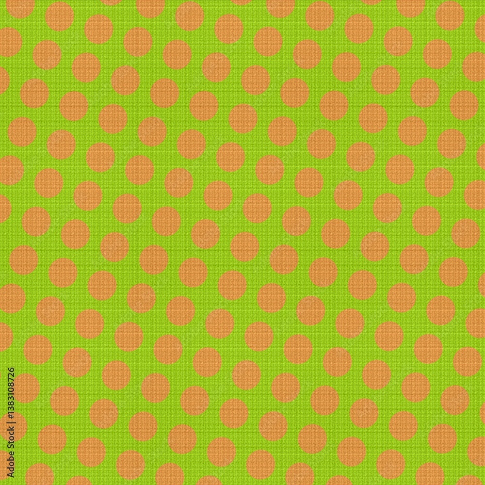 Polka dots design, Green background, seamless repeat red dots pattern, gift wrap paper Polka dots design, Green background, seamless repeat red dots pattern, gift wrap paper