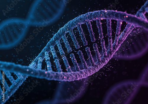 pattern, fractal, technology, backdrop, biology, science, background, blue, dark, illustration, 3d, life, DNA, purple, spiral