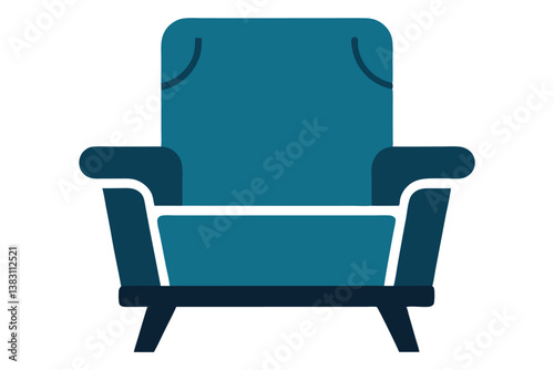 armchair isolated on white background