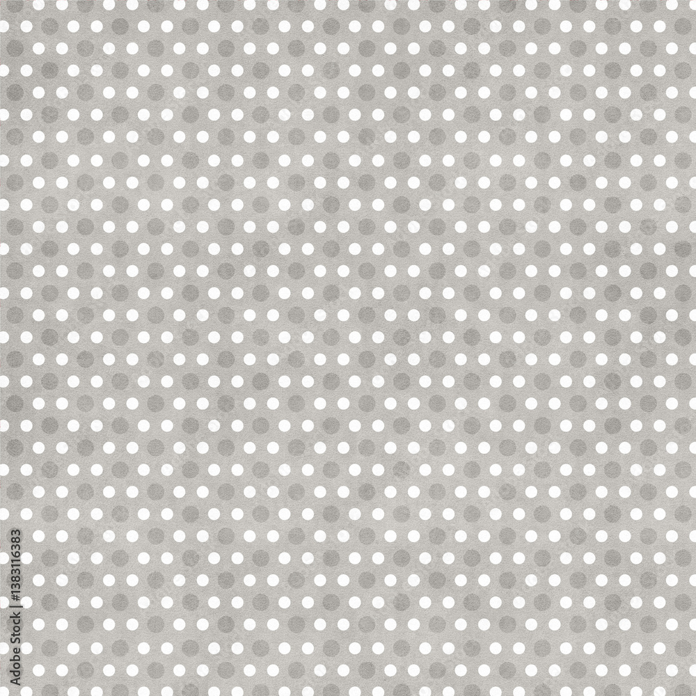 Polka dots design, Gray background, seamless repeat white dots pattern, gift wrap paper Polka dots design, Gray background, seamless repeat white dots pattern, gift wrap paper
