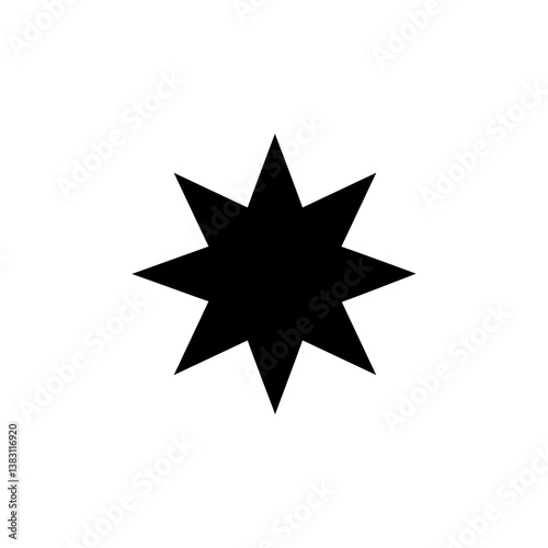black and white star icon