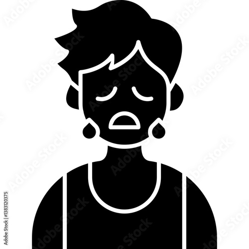 Sweating Boy Icon