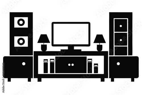 set of furniture icons