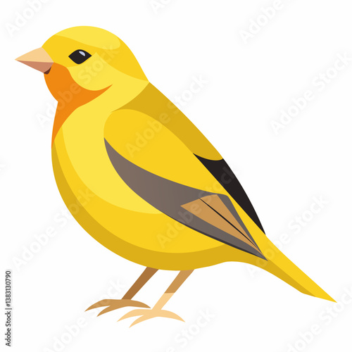 yellow bird on a branch