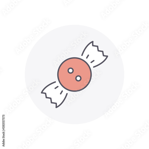 CANDY vector icon stock illustration