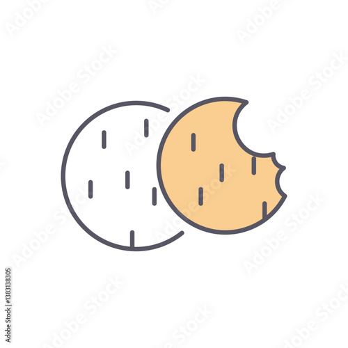 COOKIES vector icon stock illustration