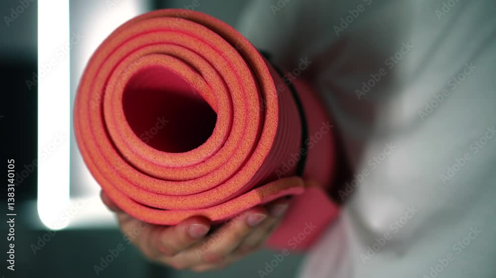 Estera de yoga deportiva.
El hombre está involucrado en el deporte.
Esterilla para dormir para hacer deporte.
Equipamiento deportivo