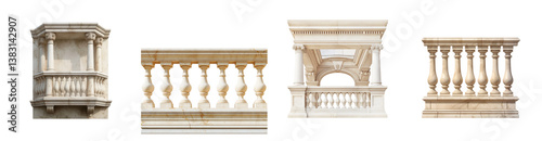 Elegant Marble Balcony Designs Collection Classic balustrades and ornate architectural details for your design projects