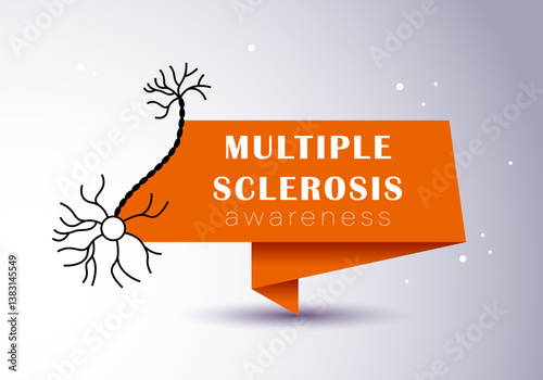 World Multiple Sclerosis Day vector illustration. Treatment and prevention. Medicine and health concept