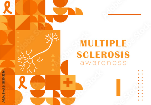 World Multiple Sclerosis Day vector illustration. Treatment and prevention. Medicine and health concept