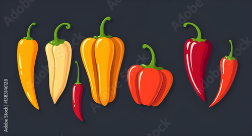 chilli illustration vector